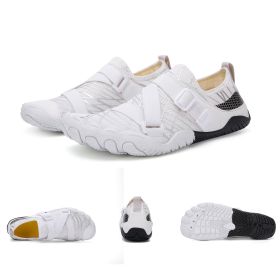 Fitness Yoga Outdoor Large Size Hiking Shoes (Option: A026 white-40)