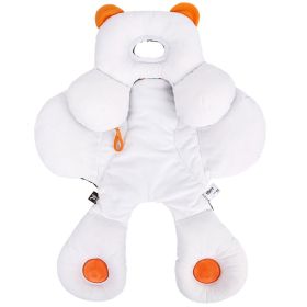 Thickened Baby Protection Cotton Pad Double-sided Padded Child Seat Cushion (Option: White-Large)